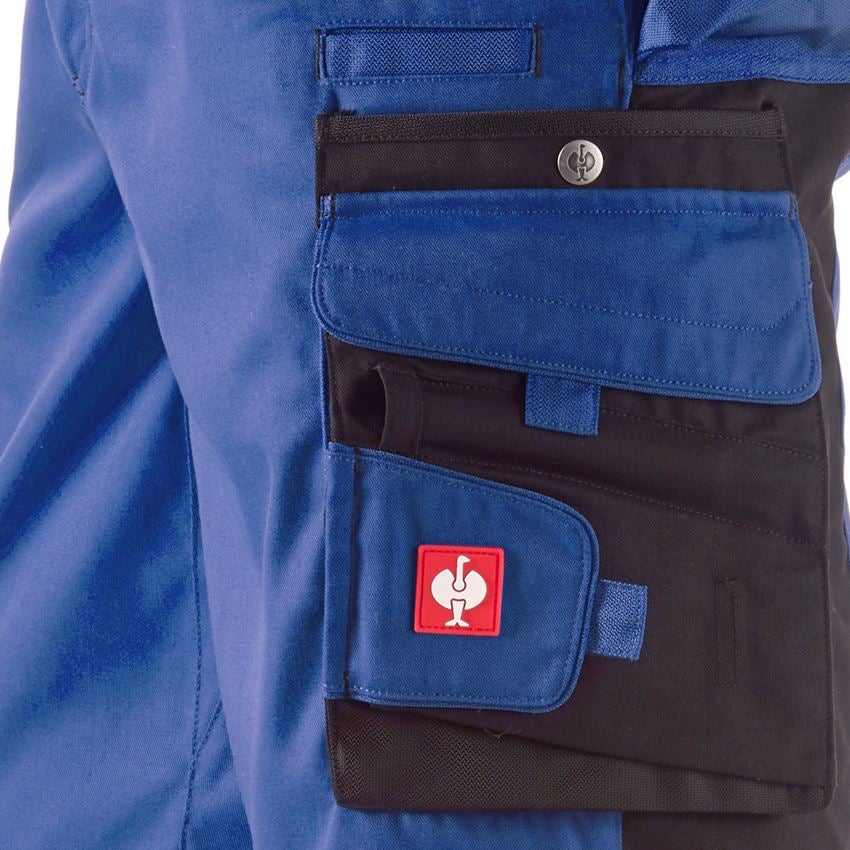 Werkbroeken: Short e.s.motion + korenblauw/zwart 2