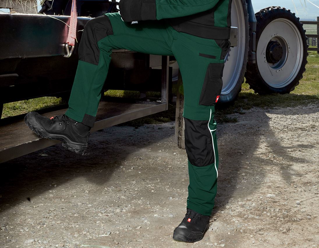 Werkbroeken: Functioneel werkbroek e.s.dynashield + groen/zwart 1