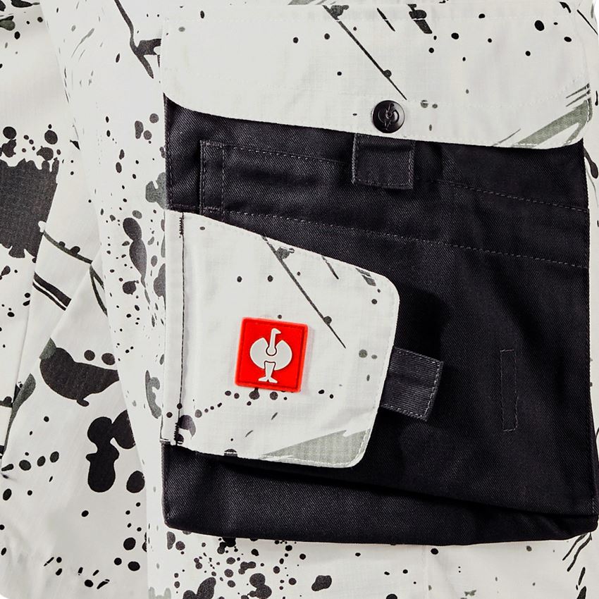 Werkbroeken: e.s. Short Painter + wit/grafiet 2