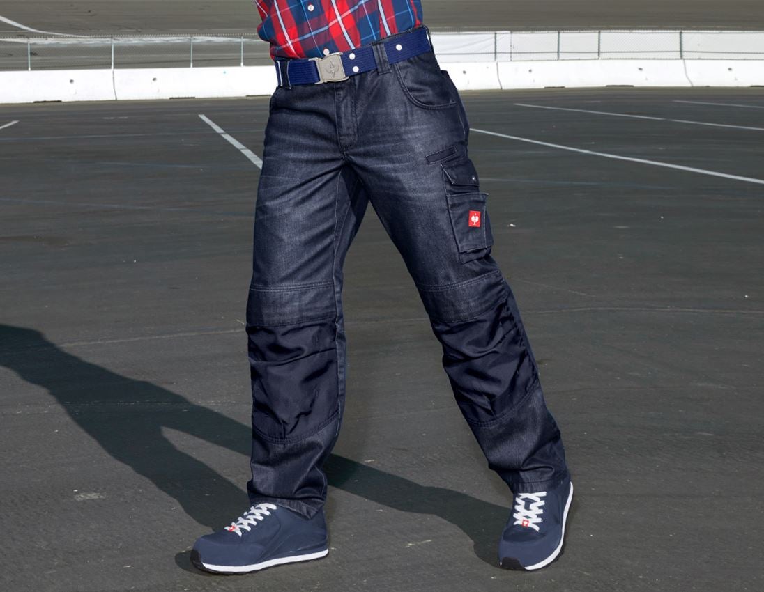Werkbroeken: Jeans e.s.motion denim + indigo