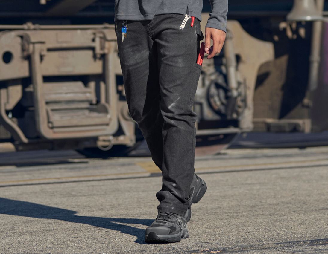 Werkbroeken: Multipocketbroek e.s.vintage + zwart