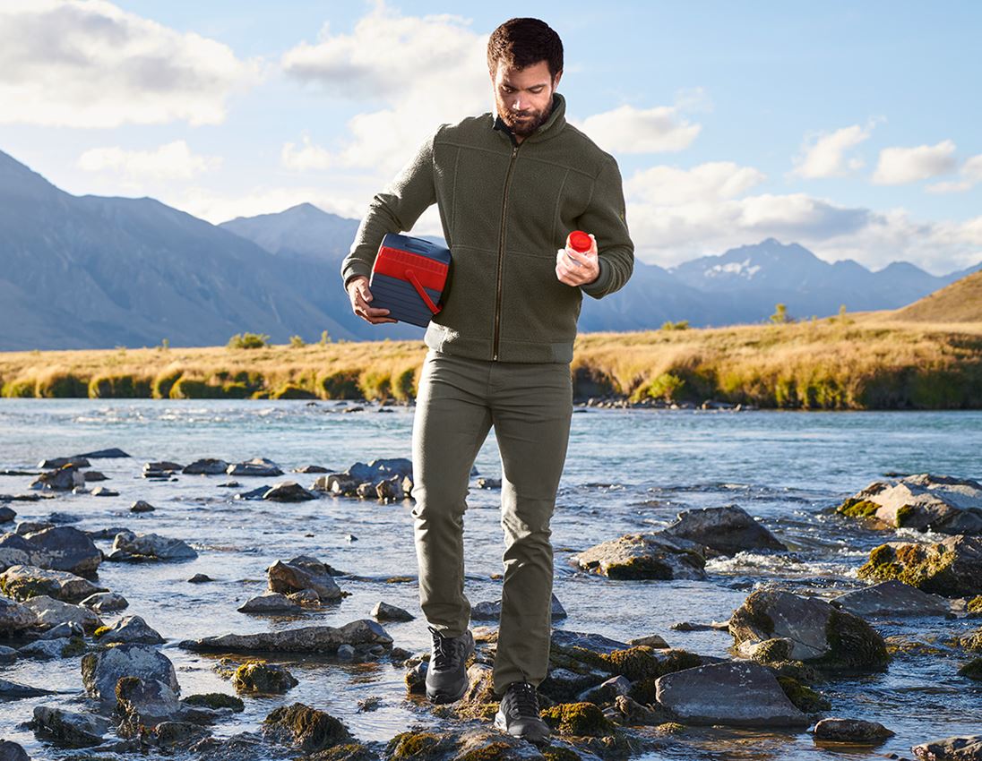 Werkbroeken: 5-pocket Broek e.s.vintage + camouflagegroen 1