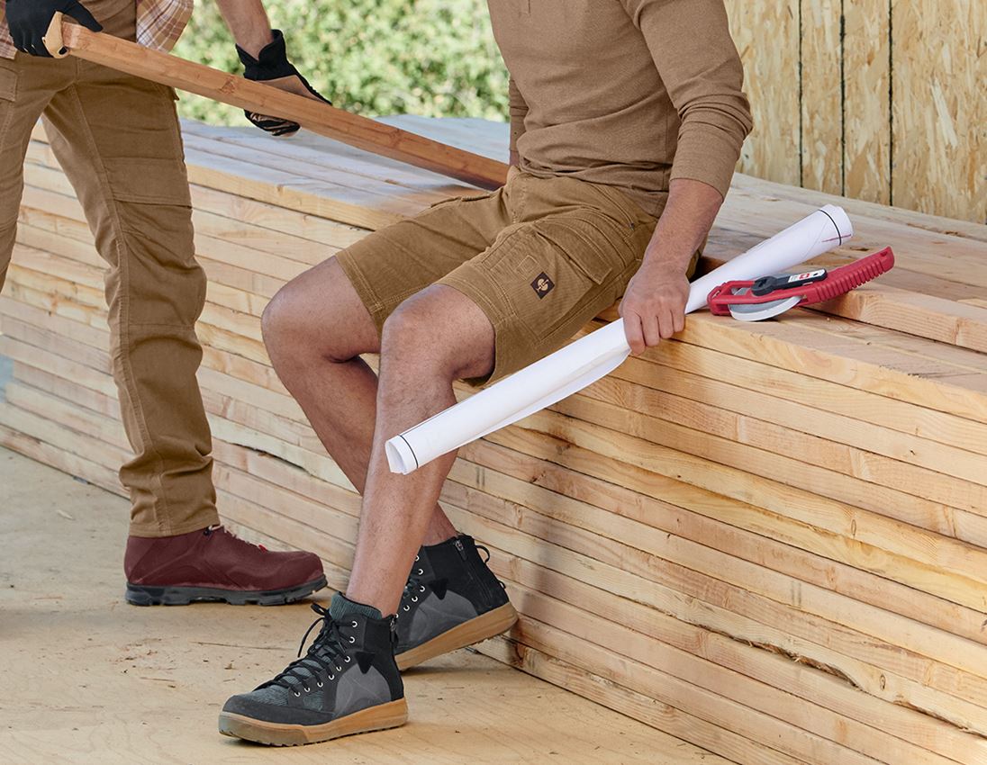 Werkbroeken: Cargoshort e.s.vintage + sepia 1
