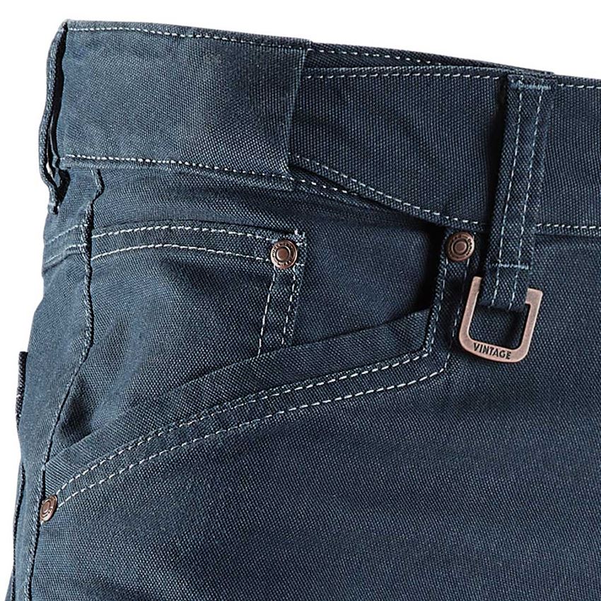 Werkbroeken: Cargoshort e.s.vintage + arctisch blauw 2