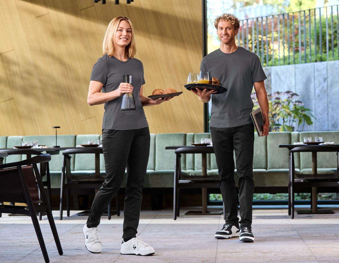 Werkbroeken: e.s. 5-pocket-werkbroek chino, dames + zwart 3