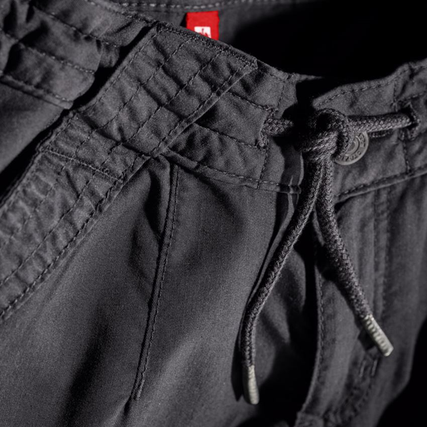 Werkbroeken: Cargobroek e.s. ventura vintage, dames + zwart 2