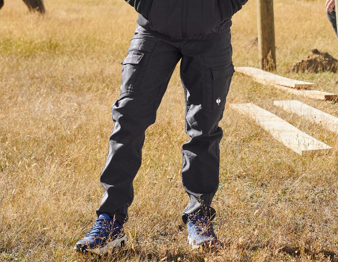 Broeken: Broek e.s.concrete solid, kinderen + zwart