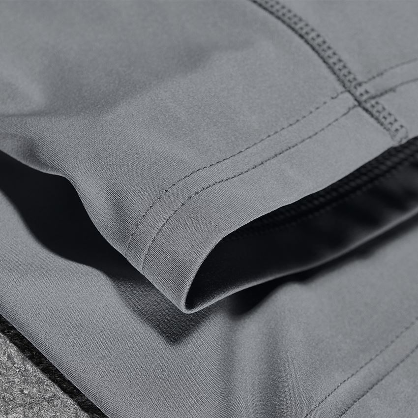 Werkbroeken: Race tights short e.s.trail, dames + bazaltgrijs/zuurgeel 2
