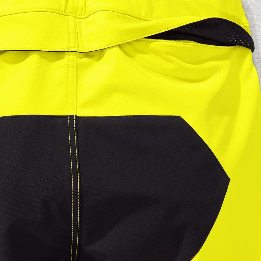 Werkbroeken: Functioneel short e.s.trail + zuurgeel/zwart 2