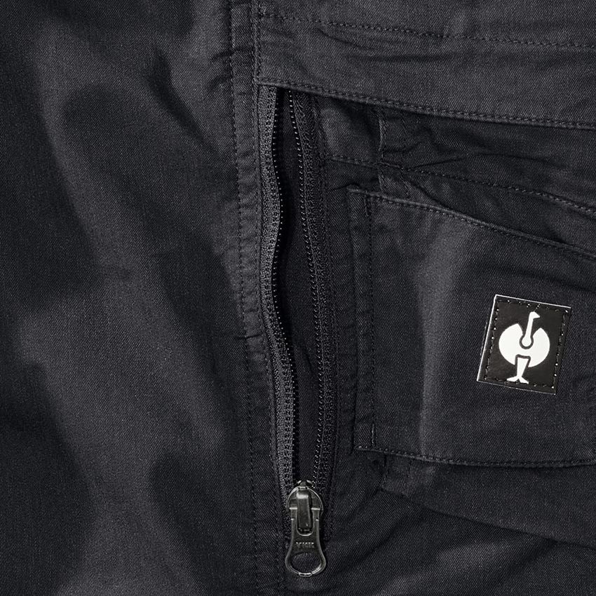 Werkbroeken: Cargoshort e.s.motion ten zomer,dames + zwart 2