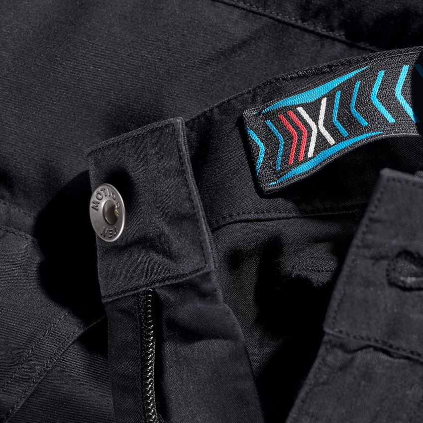 Werkbroeken: Cargoshort e.s.motion ten zomer + zwart 2