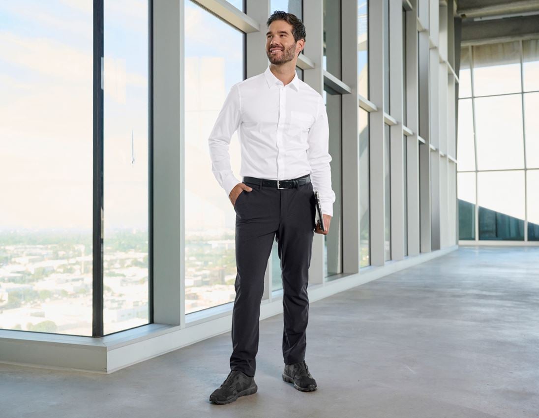 Werkbroeken: Werkbroek Chino e.s.work&travel + zwart 1