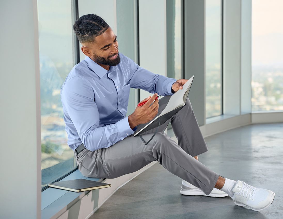 Werkbroeken: 5-pocket-werkbroek chino e.s.work&travel + bazaltgrijs 2