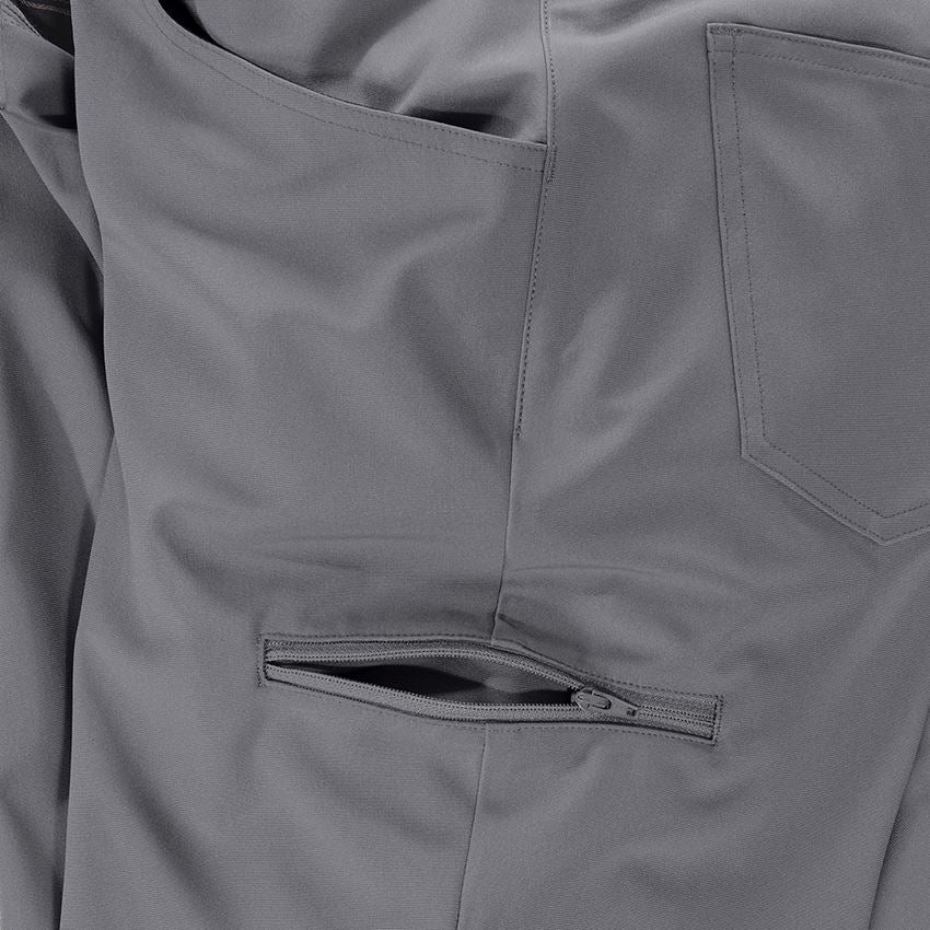 Werkbroeken: 5-pocket-werkbroek chino e.s.work&travel + bazaltgrijs 2
