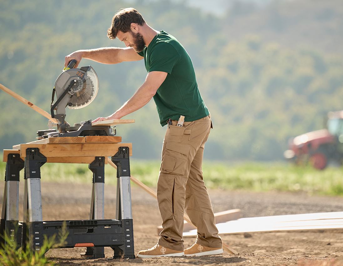 Werkbroeken: Werkbroek e.s.e:pic ripstop + amandelbruin 5