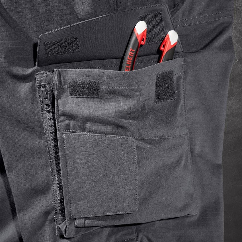 Werkbroeken: Werkbroek e.s.e:pic ripstop + carbongrijs 2