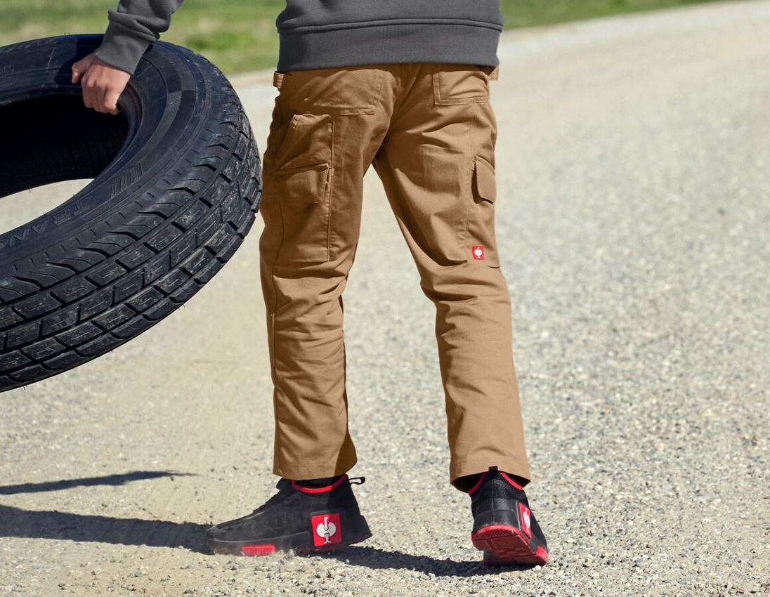 Broeken: Double Front broek e.s.e:pic ripstop, kinderen + amandelbruin 2