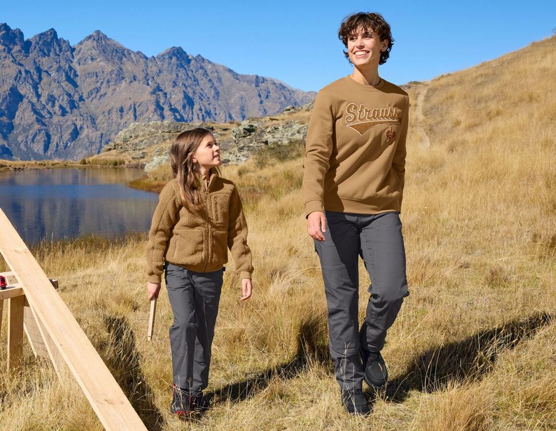 Broeken: Double Front broek e.s.e:pic ripstop, kinderen + carbongrijs 4