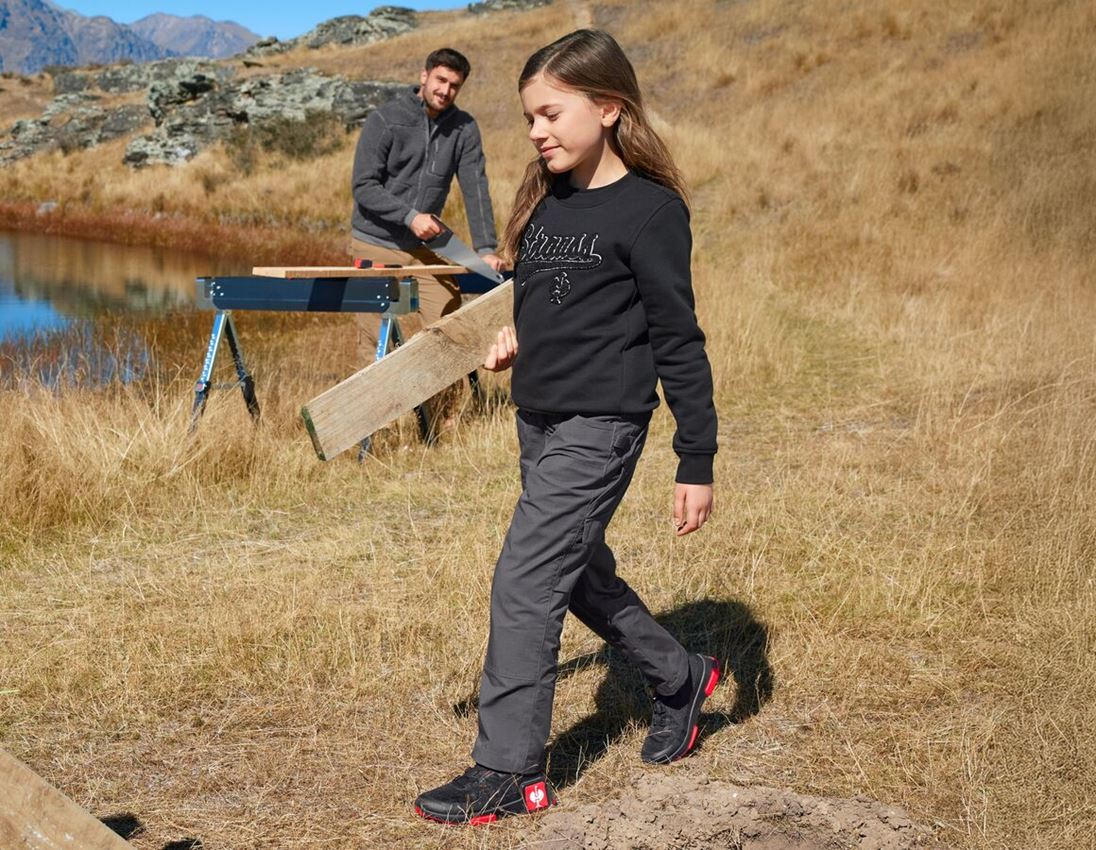 Broeken: Double Front broek e.s.e:pic ripstop, kinderen + carbongrijs 2