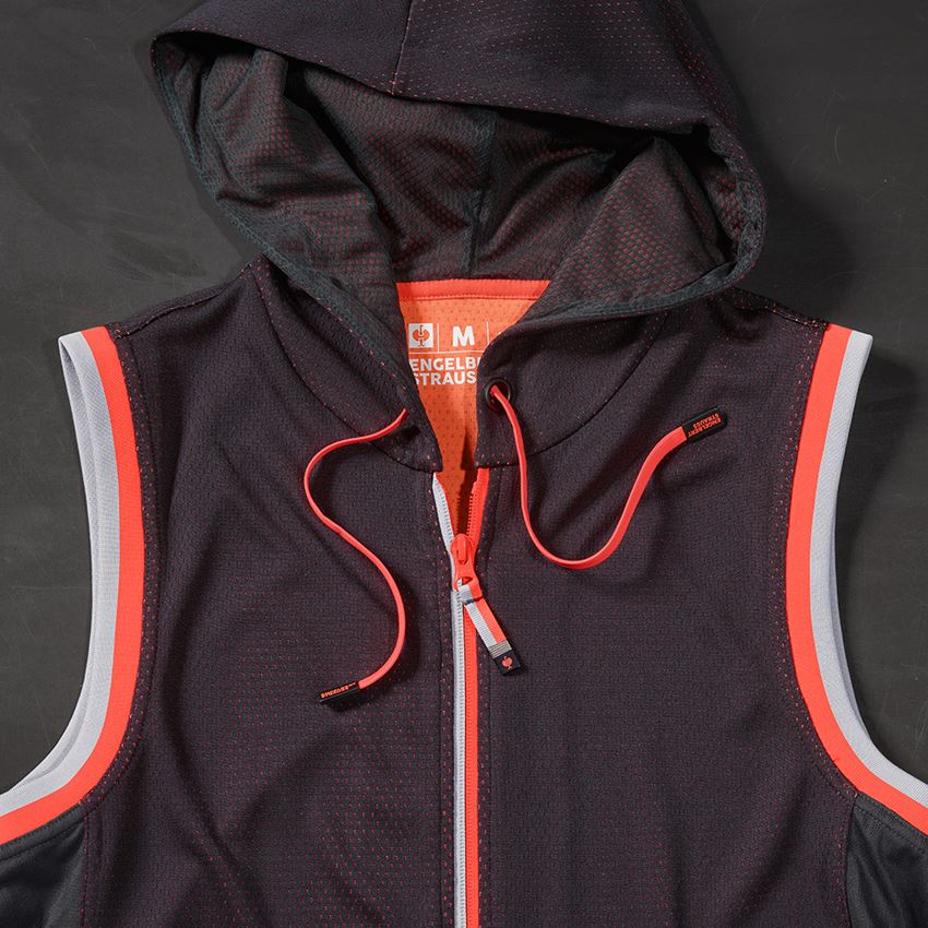 Onderwerpen: Reflex functionele bodywarmer e.s.ambition + zwart/signaalrood 2