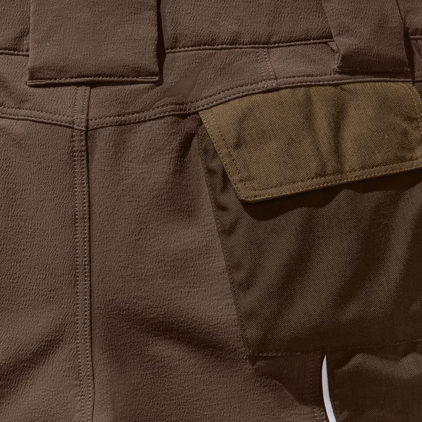 Werkbroeken: Functioneel short e.s.dynashield + hazelnoot/kastanje 2