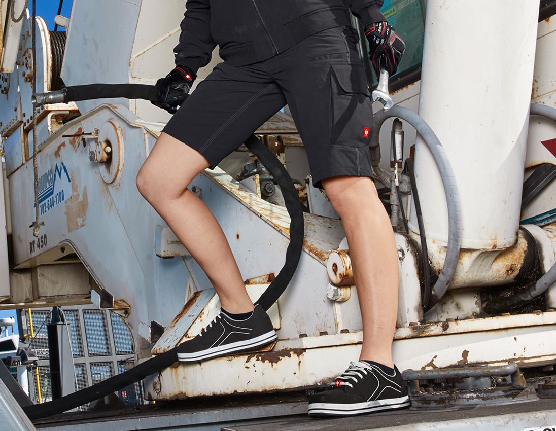 Werkbroeken: Functioneel short e.s.dynashield, dames + zwart