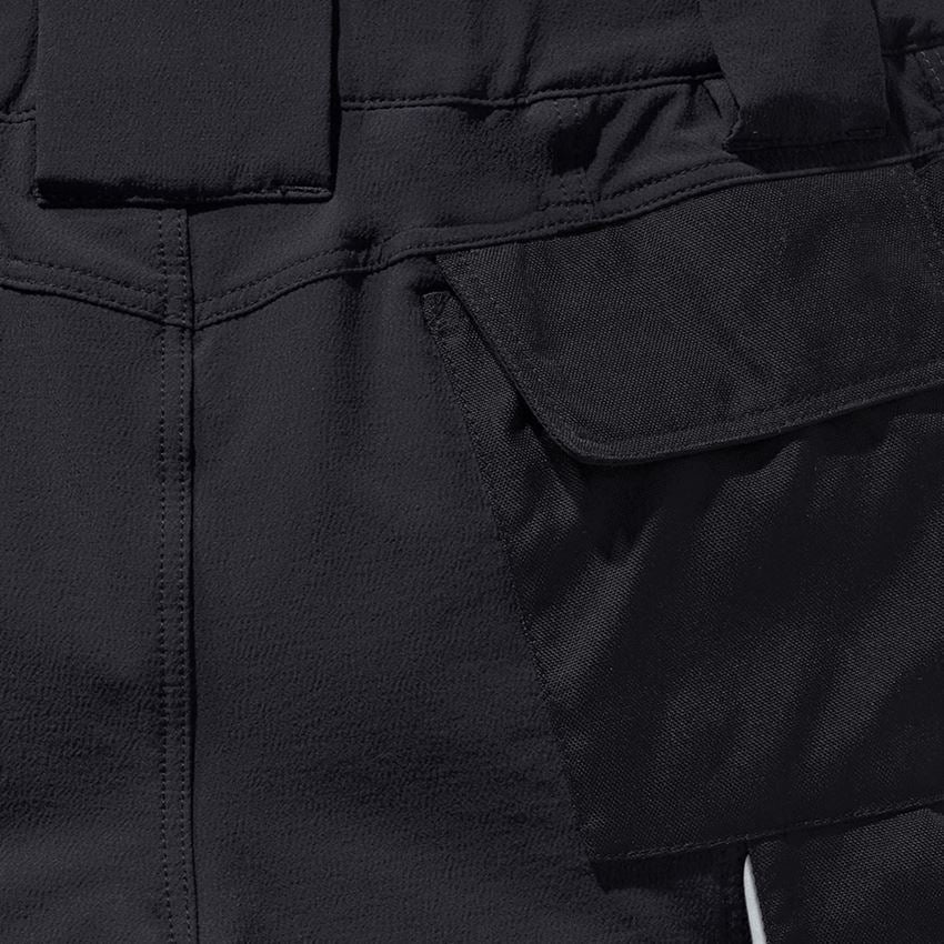 Werkbroeken: Functioneel short e.s.dynashield, dames + zwart 2