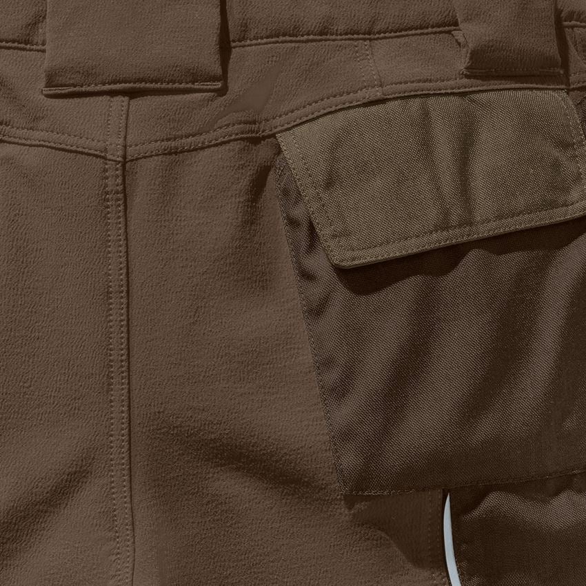 Werkbroeken: Functioneel short e.s.dynashield, dames + hazelnoot/kastanje 2