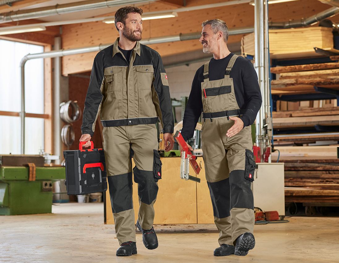 Werkjassen: Werkjack e.s.image + kaki/zwart 2
