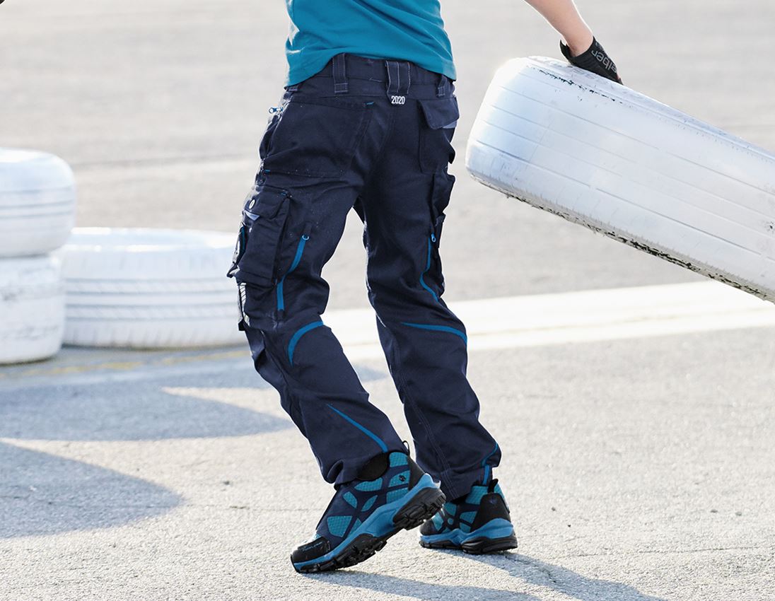 Broeken: Broek e.s.motion 2020, kinderen + donkerblauw/atol 3