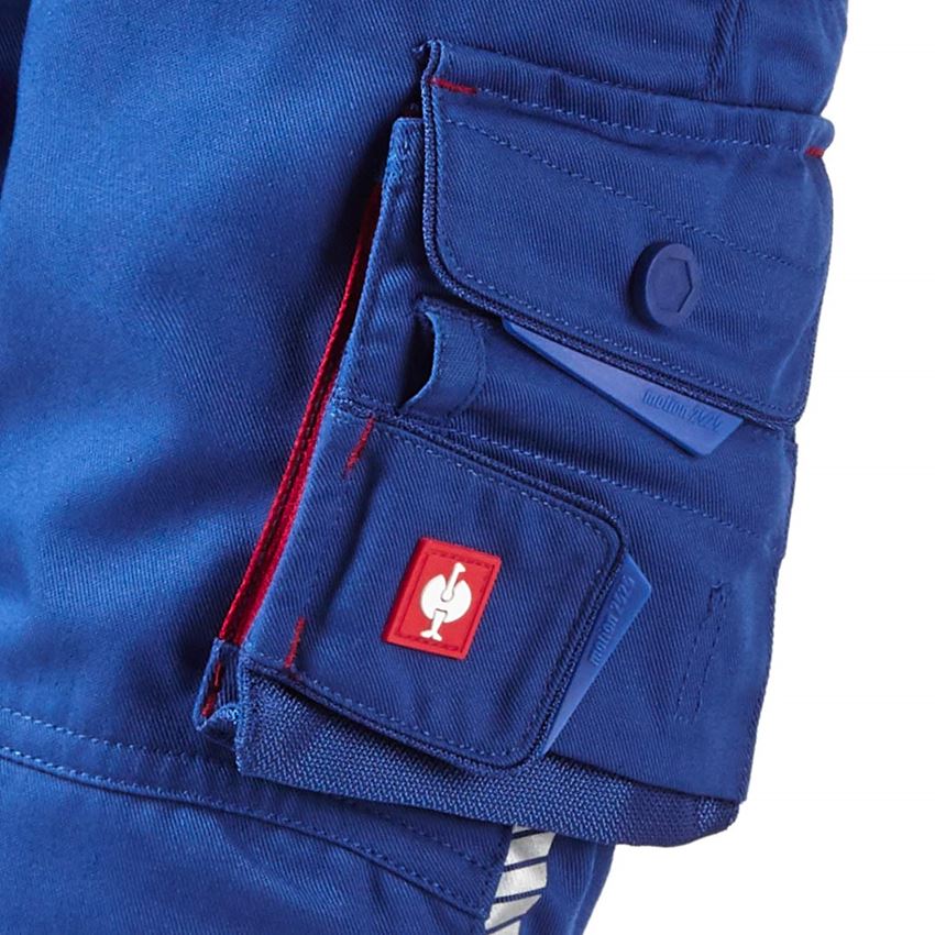 Broeken: Broek e.s.motion 2020, kinderen + korenblauw/vuurrood 2
