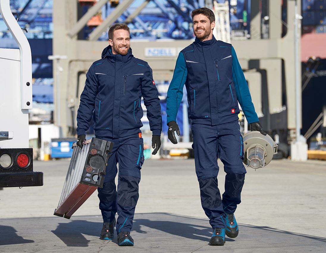 Werkbroeken: Werkbroek e.s.motion 2020 + donkerblauw/atol 3