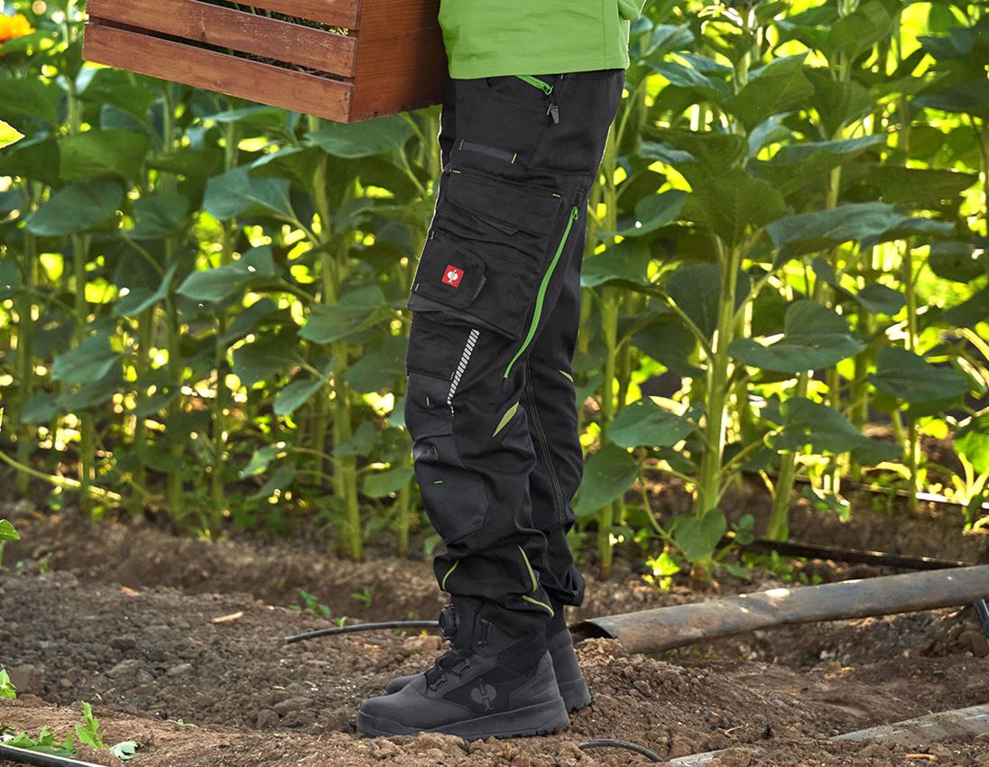 Werkbroeken: Damesbroek e.s.motion 2020 + zwart/zeegroen 2