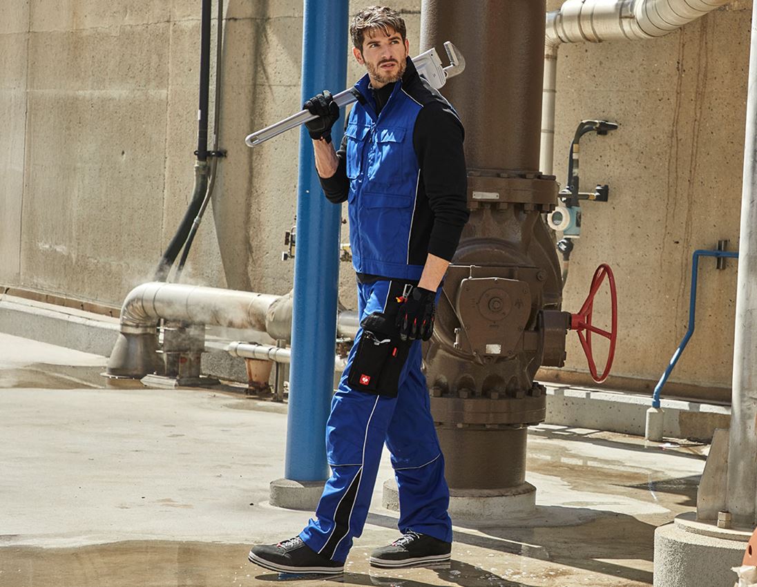 Werkbroeken: Werkbroek e.s.active + korenblauw/zwart 4