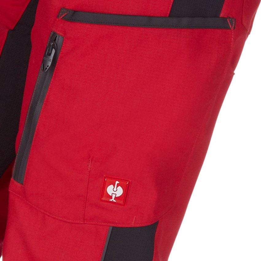 Werkbroeken: Damesbroek e.s.vision + rood/zwart 2