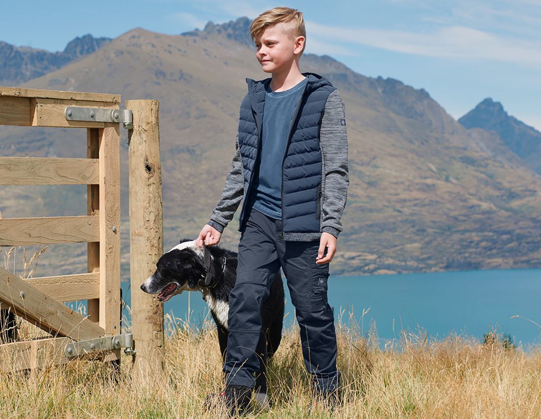 Broeken: Broek e.s.motion ten, kinderen + leisteenblauw 1