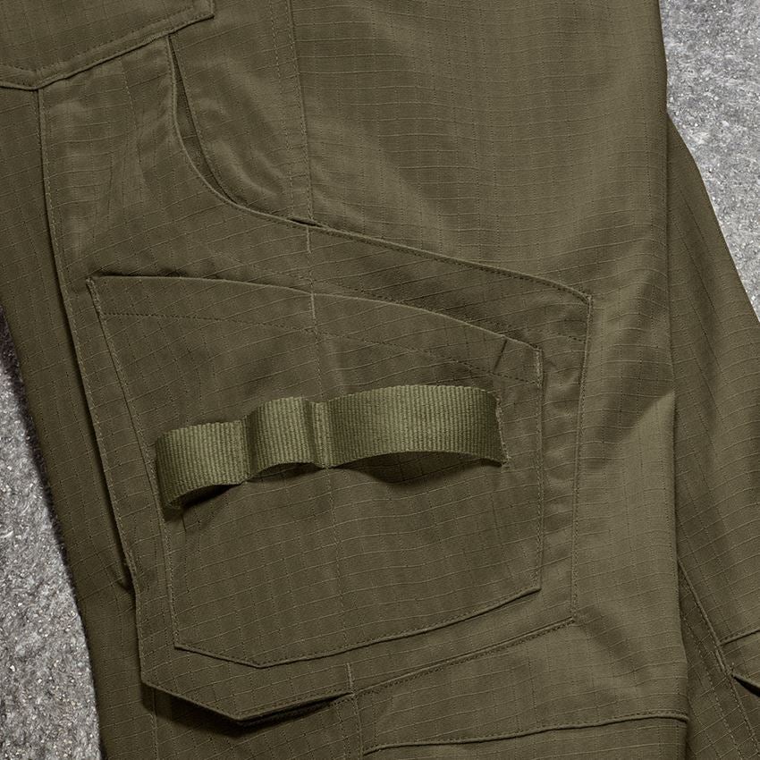Werkbroeken: Werkbroek e.s.concrete solid, dames + moddergroen 2
