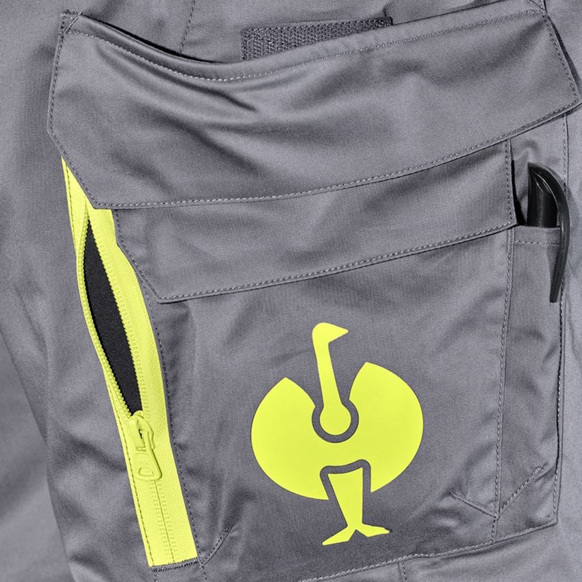 Werkbroeken: Werkbroek e.s.trail + bazaltgrijs/zuurgeel 2