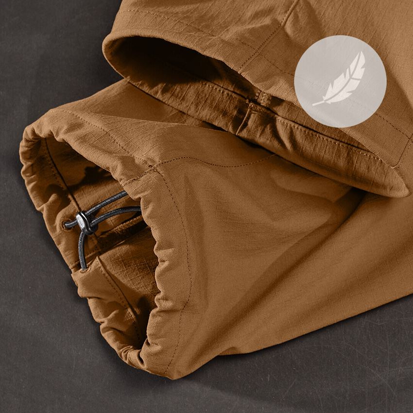 Werkbroeken: Werkbroek e.s.t:aktik light ripstop + woestijnbruin 2
