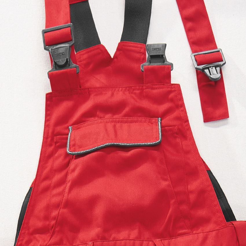 Werkbroeken: Tuinbroek e.s.active + rood/zwart 2