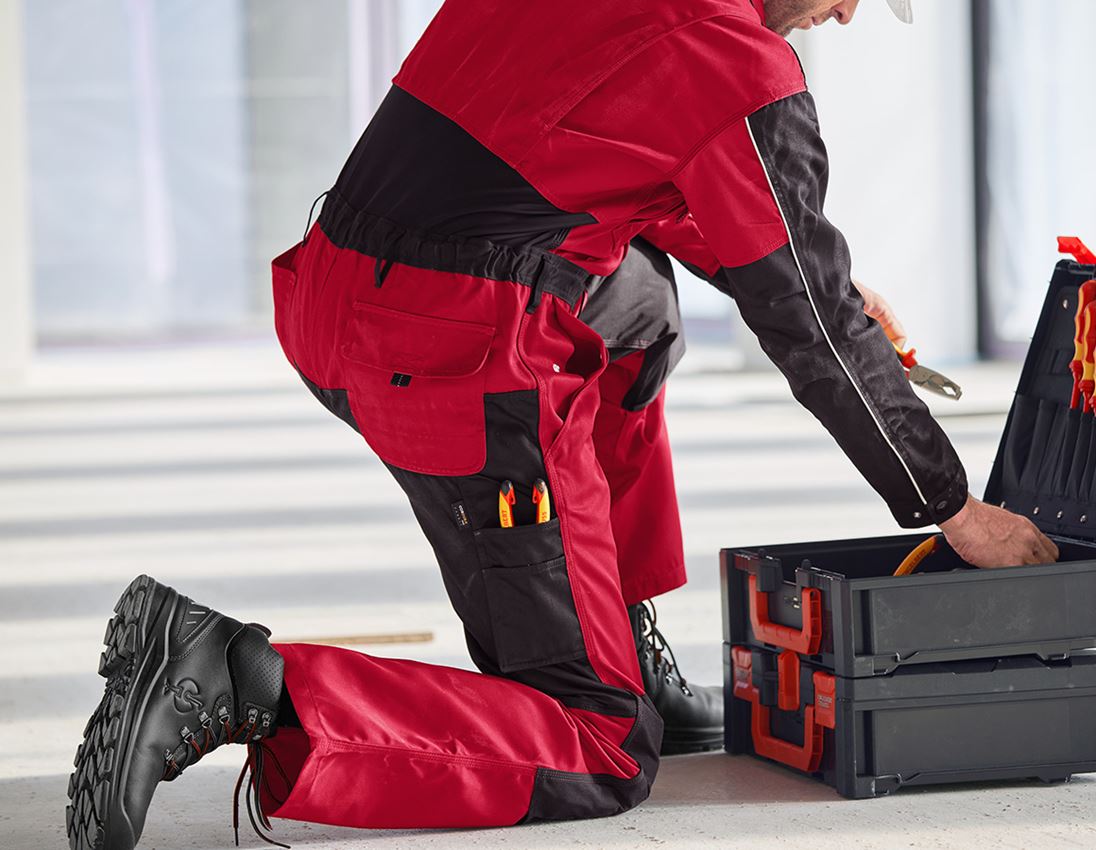 Overalls: Overall e.s.image + rood/zwart 2