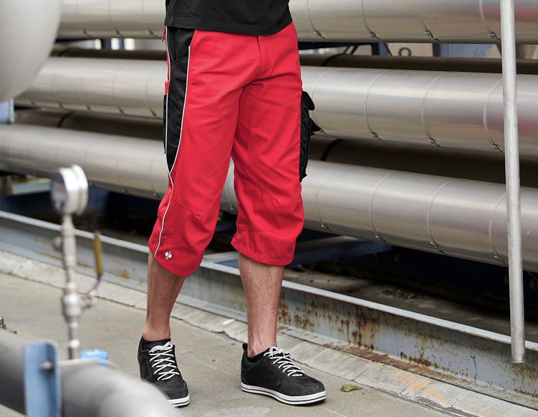 Werkbroeken: e.s.active Piratenbroek + rood/zwart