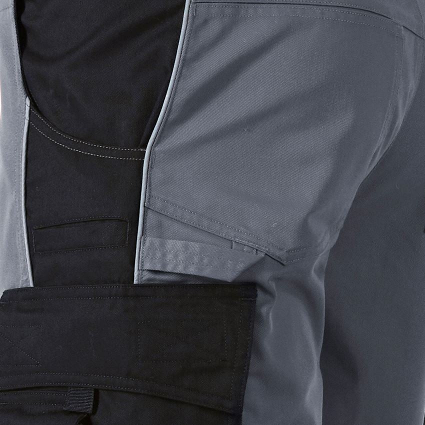 Werkbroeken: Short e.s.active + grijs/zwart 2