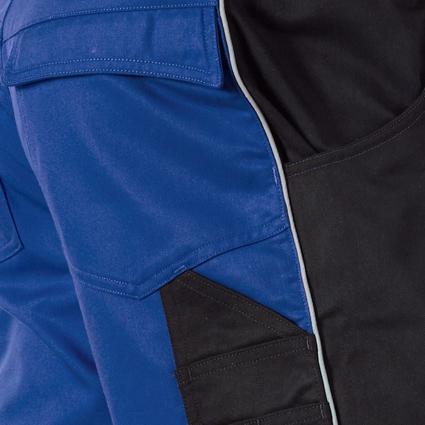 Werkbroeken: Short e.s.active + korenblauw/zwart 2