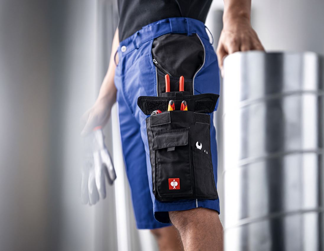 Werkbroeken: Short e.s.active + korenblauw/zwart 3