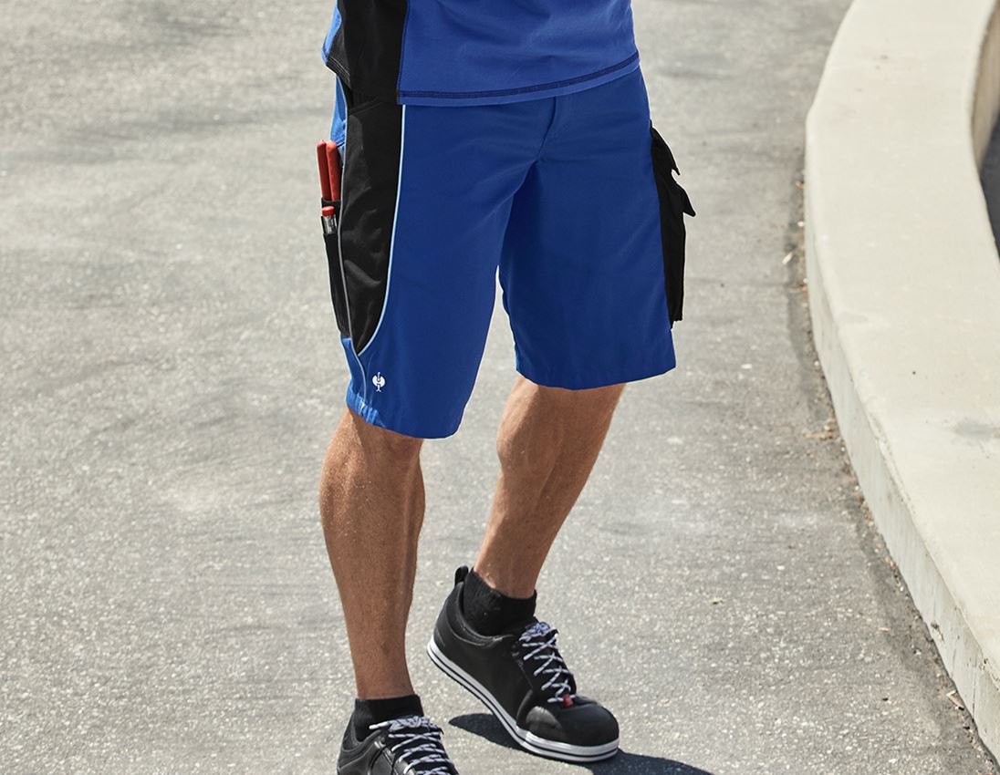 Werkbroeken: Short e.s.active + korenblauw/zwart 4