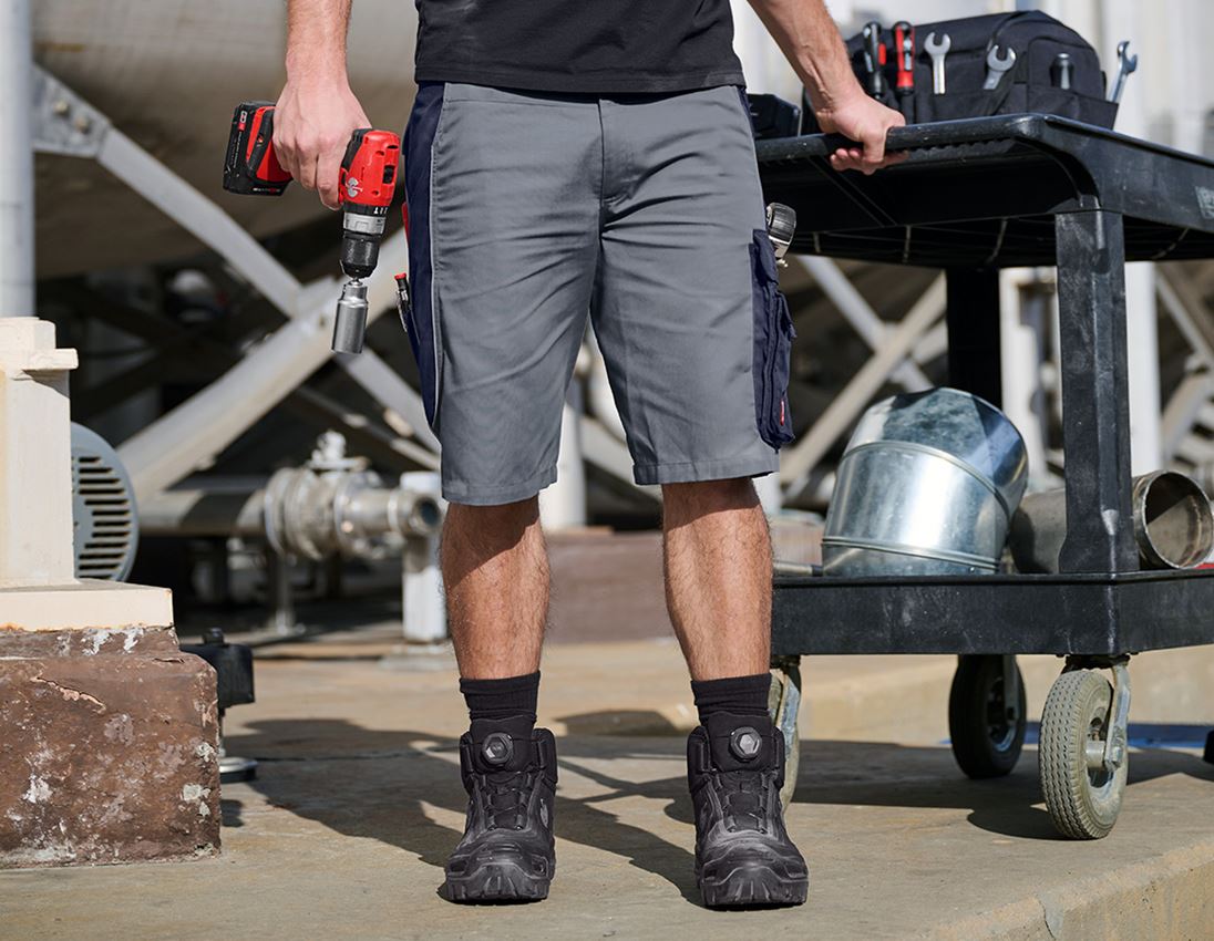 Werkbroeken: Short e.s.active + grijs/donkerblauw 1