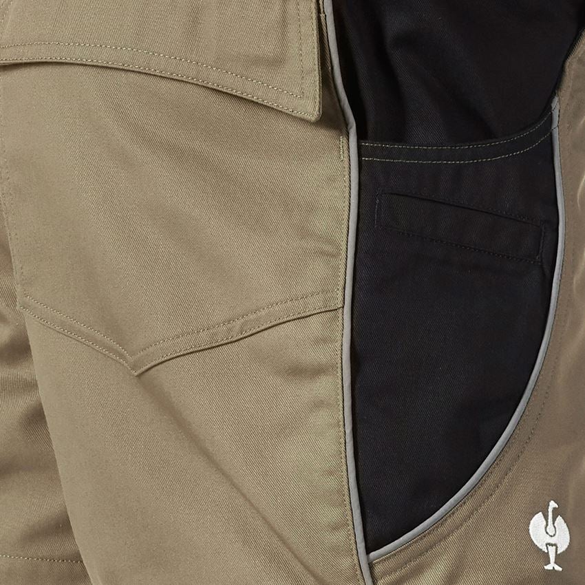 Werkbroeken: X-short e.s.active + kaki/zwart 2