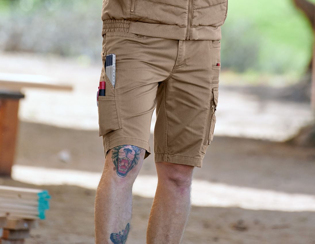 Werkbroeken: Short e.s.motion ten + asbruin 1