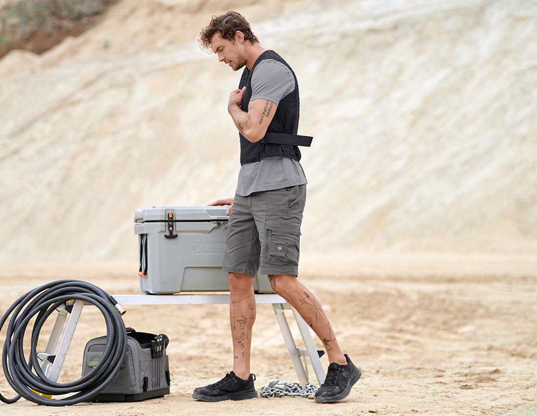 Werkbroeken: Short e.s.motion ten + graniet 2